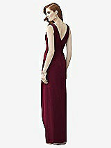 Rear View Thumbnail - Cabernet Sleeveless Draped Faux Wrap Maxi Dress - Dahlia