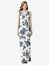 Front View Thumbnail - Indigo Rose Sleeveless Draped Faux Wrap Maxi Dress - Dahlia