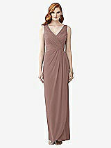 Front View Thumbnail - Sienna Sleeveless Draped Faux Wrap Maxi Dress - Dahlia