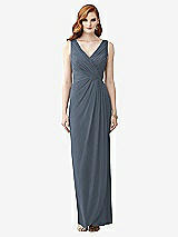 Front View Thumbnail - Silverstone Sleeveless Draped Faux Wrap Maxi Dress - Dahlia