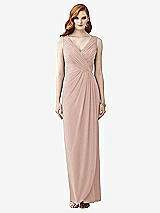 Front View Thumbnail - Toasted Sugar Sleeveless Draped Faux Wrap Maxi Dress - Dahlia