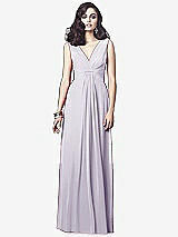 Front View Thumbnail - Moondance Draped V-Neck Shirred Chiffon Maxi Dress - Ari