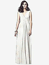 Front View Thumbnail - Spring Fling Draped V-Neck Shirred Chiffon Maxi Dress - Ari