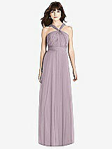 Front View Thumbnail - Lilac Dusk Twist Halter Chiffon Maxi Dress - James