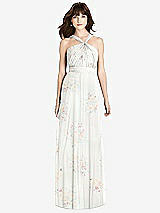 Front View Thumbnail - Spring Fling Twist Halter Chiffon Maxi Dress - James