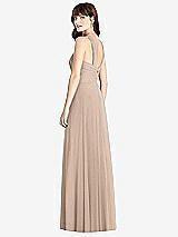 Rear View Thumbnail - Topaz Twist Halter Chiffon Maxi Dress - James