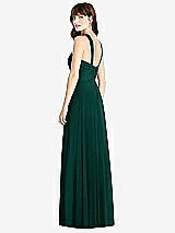 Rear View Thumbnail - Evergreen Twist Halter Chiffon Maxi Dress - James