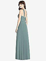 Rear View Thumbnail - Icelandic Twist Halter Chiffon Maxi Dress - James