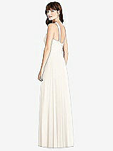 Rear View Thumbnail - Ivory Twist Halter Chiffon Maxi Dress - James