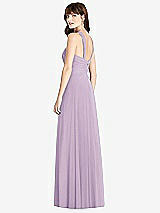 Rear View Thumbnail - Pale Purple Twist Halter Chiffon Maxi Dress - James