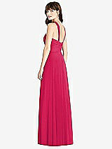 Rear View Thumbnail - Vivid Pink Twist Halter Chiffon Maxi Dress - James