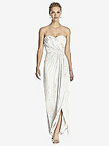 Front View Thumbnail - Spring Fling Strapless Draped Chiffon Maxi Dress - Lila