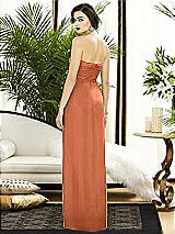 Alt View 2 Thumbnail - Sweet Melon Strapless Draped Chiffon Maxi Dress - Lila