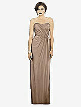 Alt View 1 Thumbnail - Topaz Strapless Draped Chiffon Maxi Dress - Lila