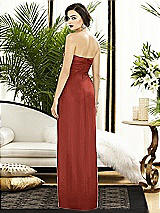 Alt View 2 Thumbnail - Amber Sunset Strapless Draped Chiffon Maxi Dress - Lila