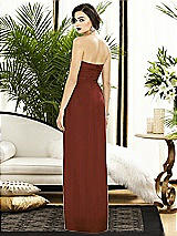 Alt View 2 Thumbnail - Auburn Moon Strapless Draped Chiffon Maxi Dress - Lila