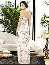 Alt View 2 Thumbnail - Blush Garden Strapless Draped Chiffon Maxi Dress - Lila