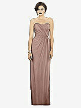 Alt View 1 Thumbnail - Bliss Strapless Draped Chiffon Maxi Dress - Lila