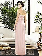 Alt View 2 Thumbnail - Blush Strapless Draped Chiffon Maxi Dress - Lila