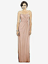 Alt View 1 Thumbnail - Cameo Strapless Draped Chiffon Maxi Dress - Lila