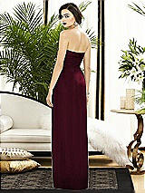 Alt View 2 Thumbnail - Cabernet Strapless Draped Chiffon Maxi Dress - Lila