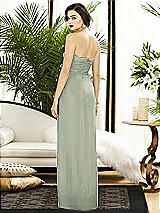 Alt View 2 Thumbnail - Celadon Strapless Draped Chiffon Maxi Dress - Lila