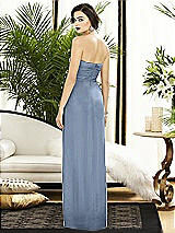 Alt View 2 Thumbnail - Cloudy Strapless Draped Chiffon Maxi Dress - Lila