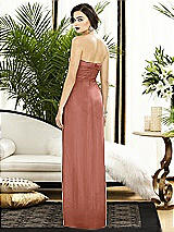 Alt View 2 Thumbnail - Desert Rose Strapless Draped Chiffon Maxi Dress - Lila