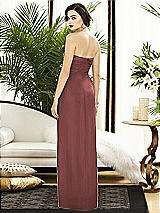 Alt View 2 Thumbnail - English Rose Strapless Draped Chiffon Maxi Dress - Lila