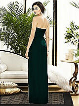 Alt View 2 Thumbnail - Evergreen Strapless Draped Chiffon Maxi Dress - Lila