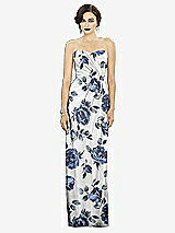 Alt View 1 Thumbnail - Indigo Rose Strapless Draped Chiffon Maxi Dress - Lila