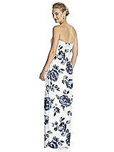 Rear View Thumbnail - Indigo Rose Strapless Draped Chiffon Maxi Dress - Lila