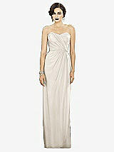 Alt View 1 Thumbnail - Ivory Strapless Draped Chiffon Maxi Dress - Lila