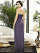 Alt View 2 Thumbnail - Lavender Strapless Draped Chiffon Maxi Dress - Lila