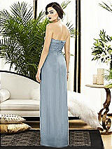 Alt View 2 Thumbnail - Mist Strapless Draped Chiffon Maxi Dress - Lila