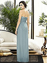 Alt View 2 Thumbnail - Morning Sky Strapless Draped Chiffon Maxi Dress - Lila