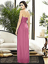 Alt View 2 Thumbnail - Orchid Pink Strapless Draped Chiffon Maxi Dress - Lila