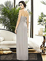 Alt View 2 Thumbnail - Oyster Strapless Draped Chiffon Maxi Dress - Lila