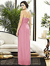 Alt View 2 Thumbnail - Peony Pink Strapless Draped Chiffon Maxi Dress - Lila