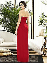 Alt View 2 Thumbnail - Parisian Red Strapless Draped Chiffon Maxi Dress - Lila