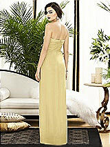 Alt View 2 Thumbnail - Pale Yellow Strapless Draped Chiffon Maxi Dress - Lila