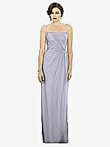 Alt View 1 Thumbnail - Silver Dove Strapless Draped Chiffon Maxi Dress - Lila