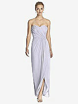 Front View Thumbnail - Silver Dove Strapless Draped Chiffon Maxi Dress - Lila