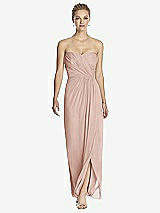 Front View Thumbnail - Toasted Sugar Strapless Draped Chiffon Maxi Dress - Lila