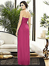 Alt View 2 Thumbnail - Tea Rose Strapless Draped Chiffon Maxi Dress - Lila