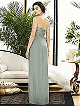 Alt View 2 Thumbnail - Willow Green Strapless Draped Chiffon Maxi Dress - Lila