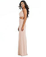 Side View Thumbnail - Cameo One-Shoulder Midriff Cutout Maxi Dress