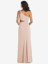 Rear View Thumbnail - Cameo One-Shoulder Midriff Cutout Maxi Dress