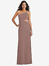 Front View Thumbnail - Sienna One-Shoulder Midriff Cutout Maxi Dress