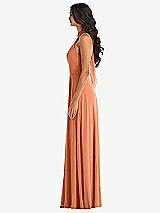 Alt View 3 Thumbnail - Sweet Melon High Neck Halter Backless Maxi Dress